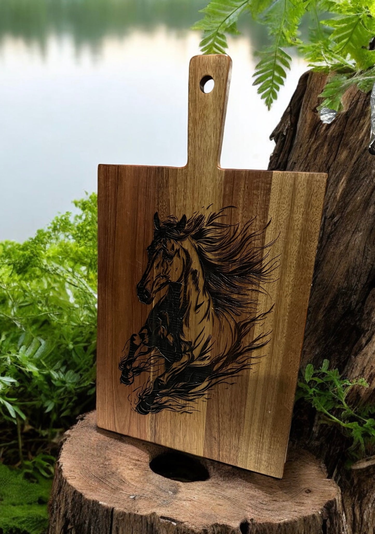 Horse Engraved Cutting Board
